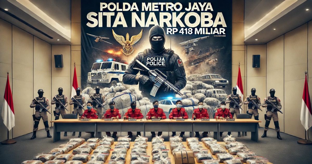 Polda-Metro-Jaya-Sita-Narkoba-Rp-418-Miliar-Tangkap-4-Kurir